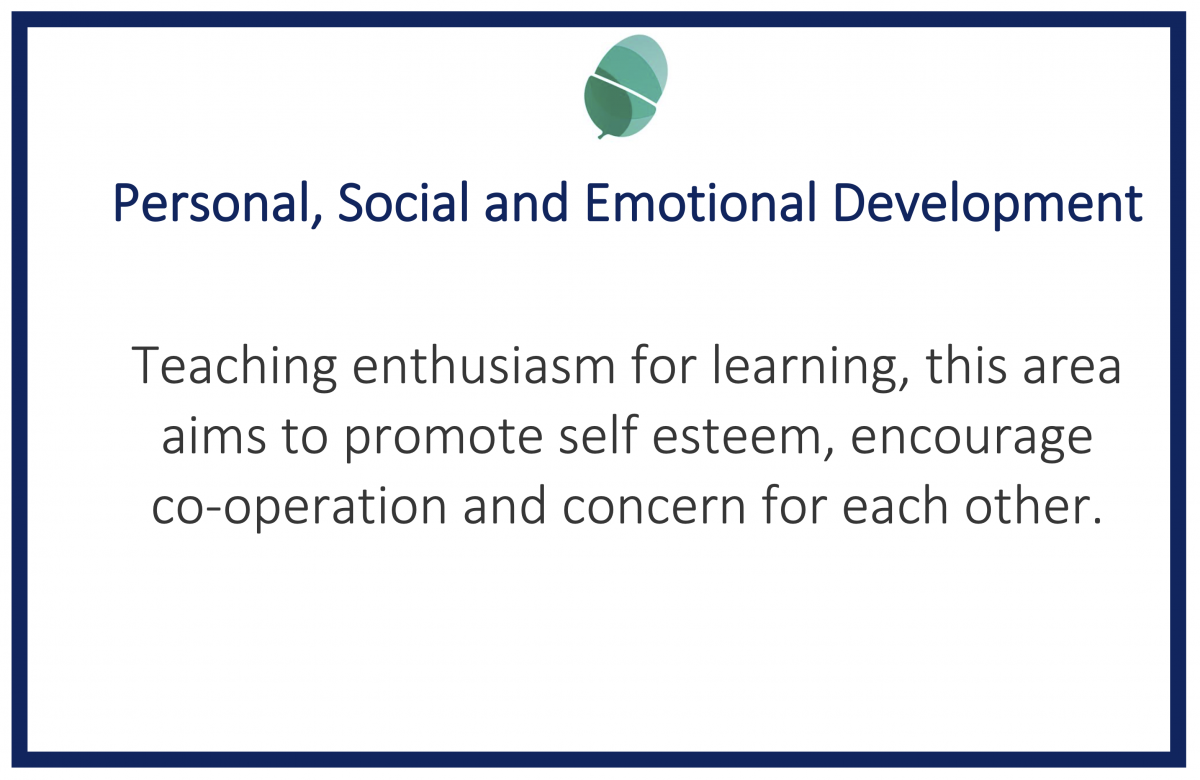Personal, Emotional Social Development